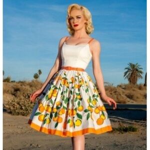 Pinup Couture Rare Orange Jenny Dress